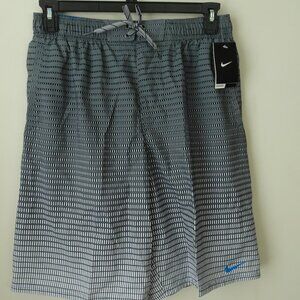 NWT - Nike Men's Swim Trunks - Gray Design, Size Medium